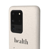 health is not a f* size Biodegradable Case