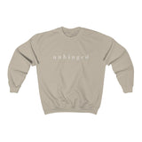 "Unhinged" (white front) Crewneck Sweatshirt